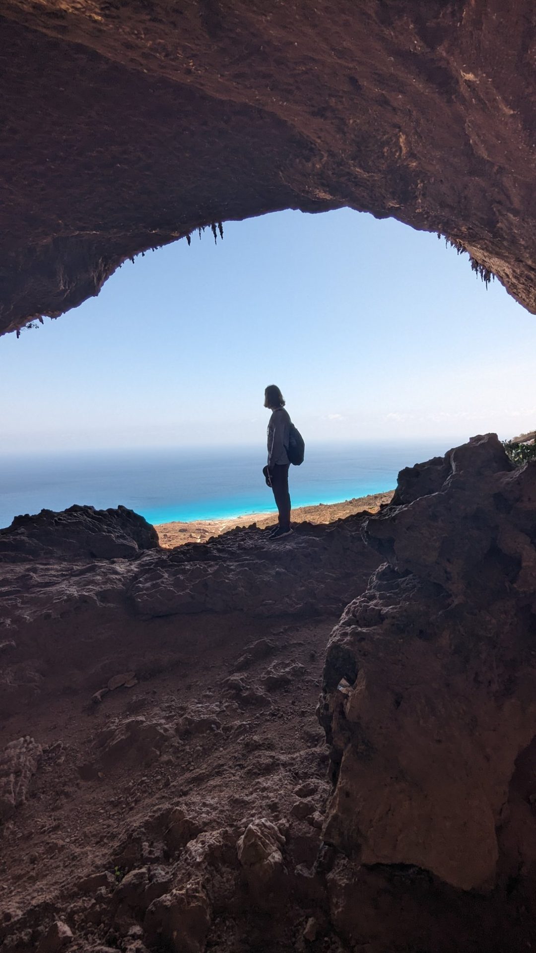 Cave with ocean view